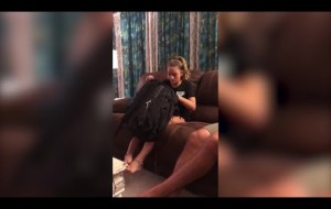 Marine surprises step-daughter with legal adoption papers