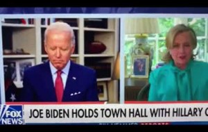 Joe Biden FALLS ASLEEP during town hall w/ Hillary Clinton!