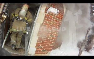 Fireman Enters Home Detroit Fire Responding