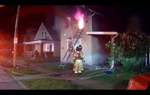 Helmet Cam footage from the IC perspective, Newark Ohio Fire Department 32 N Buena Vista