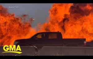 Texas driver speaks out after escaping from exploding car