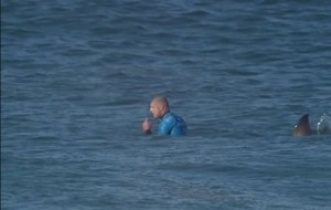 Surfer Fights Off Shark During Competition